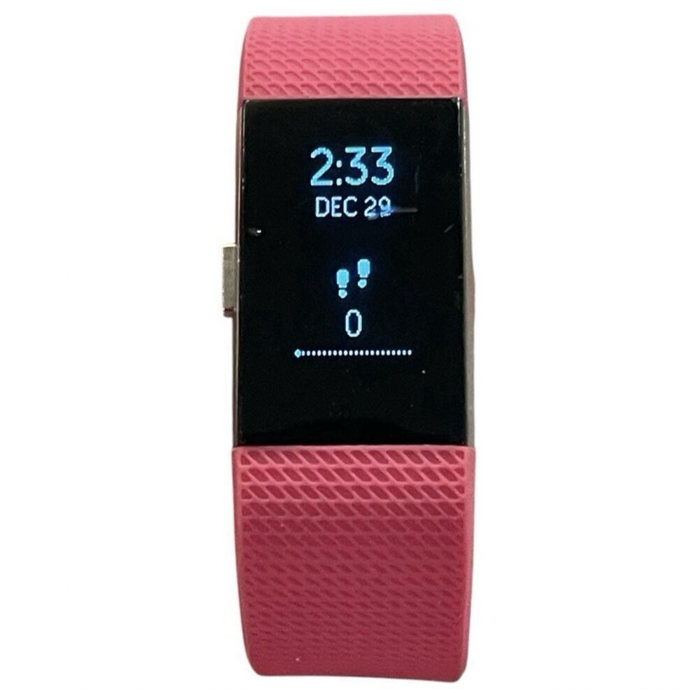 Fitbit Charge 2 Pink Band Size S Heart Rate Tracker w/ Box – Scratch on Screen